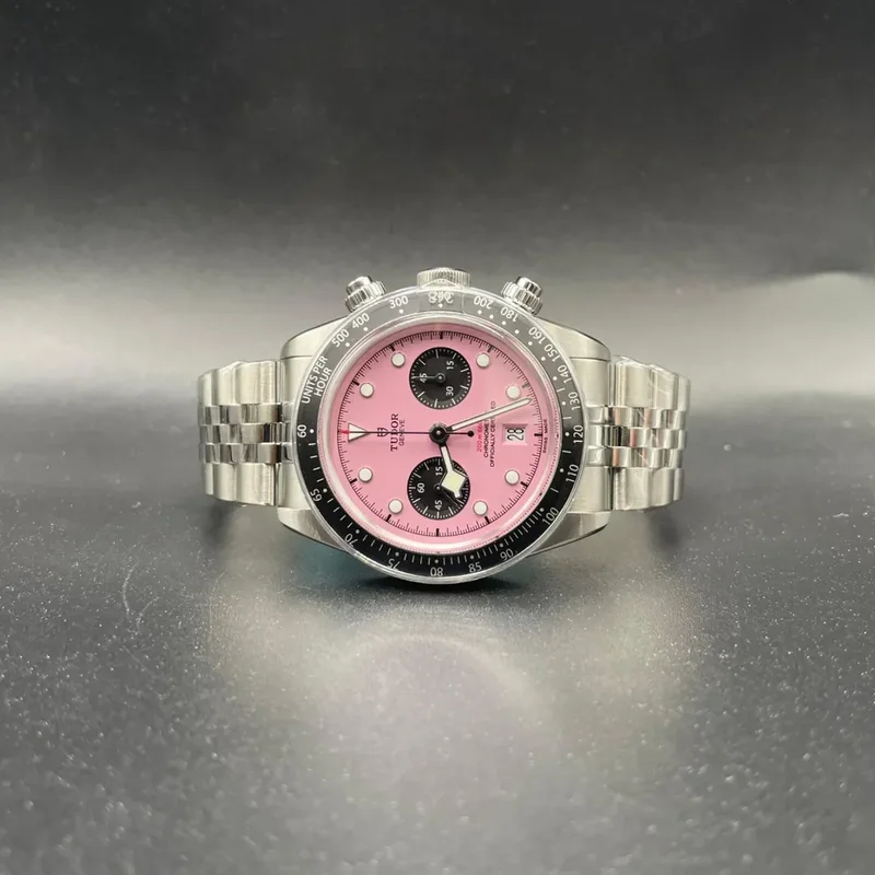 Heritage Black Bay Chronograph Pink / Bracelet