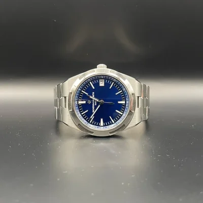 Overseas Date Stainless Steel / Blue