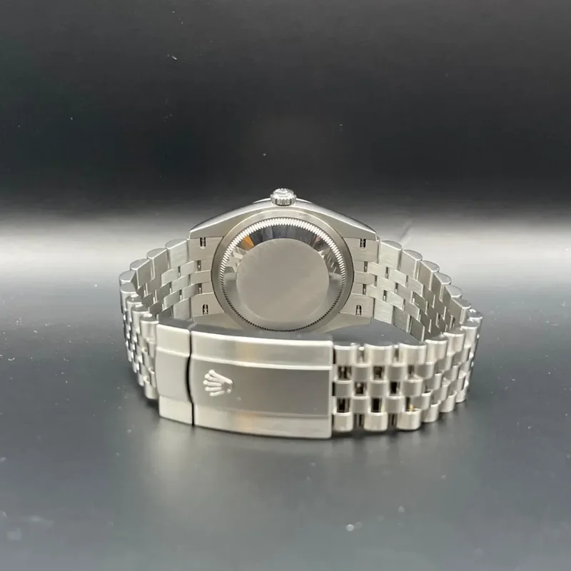 Thumb Datejust 36 Stainless Steel / Fluted / Slate - Roman / Jubilee