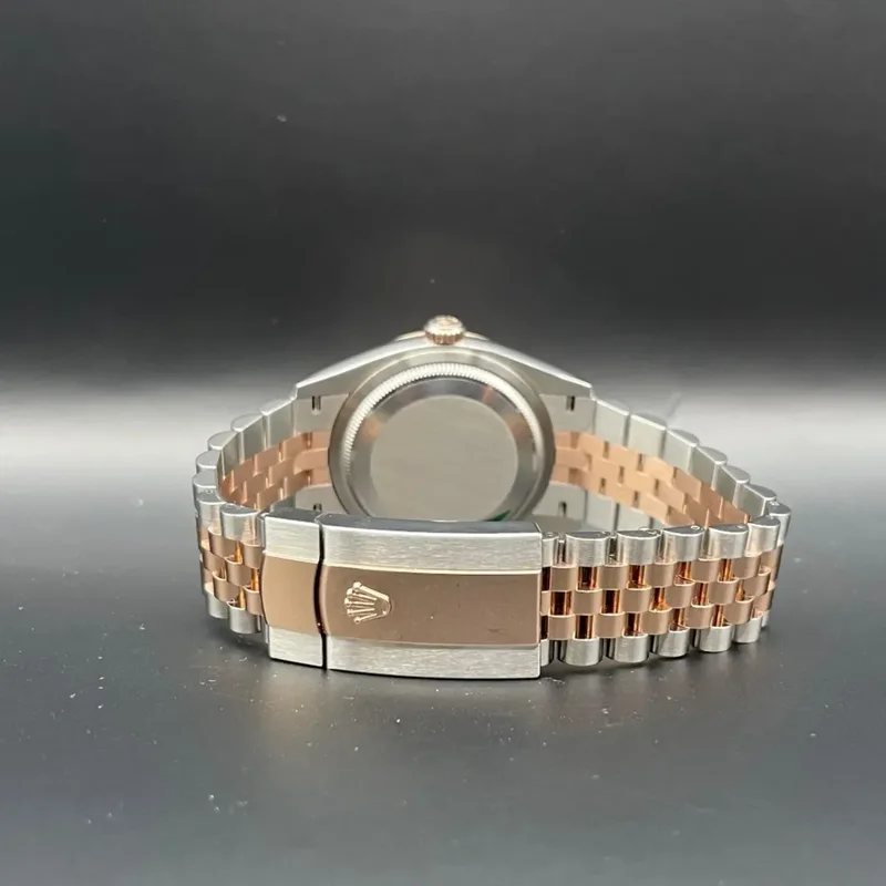 Thumb Datejust 36 Stainless Steel / Everose / Fluted / Black Diamond / Jubilee