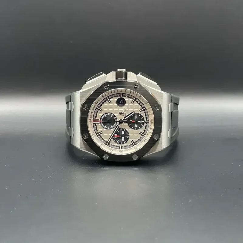 Royal Oak Offshore 44 Stainless Steel / Ceramic / Silver / Rubber
