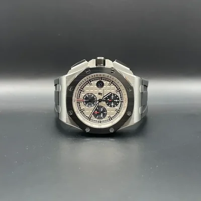 Royal Oak Offshore 44 Stainless Steel / Ceramic / Silver / Rubber