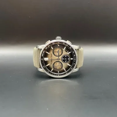 CODE 11.59 Chronograph Selfwinding Stainless Steel - Ceramic / Beige / Fabric