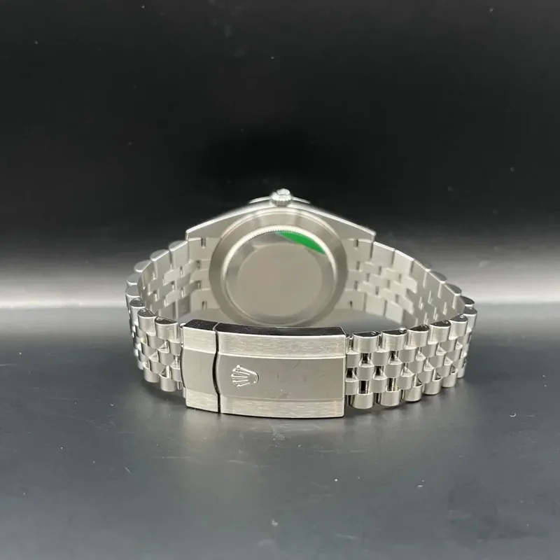 Thumb Datejust 36 Stainless Steel / Fluted / Black / Jubilee