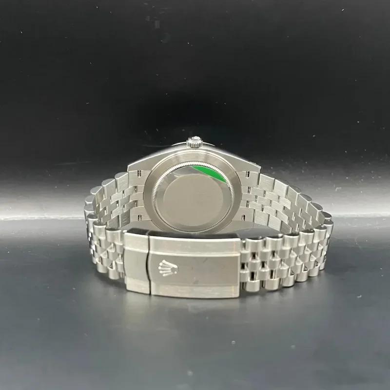 Thumb Datejust 36 Stainless Steel / Fluted / Black / Jubilee