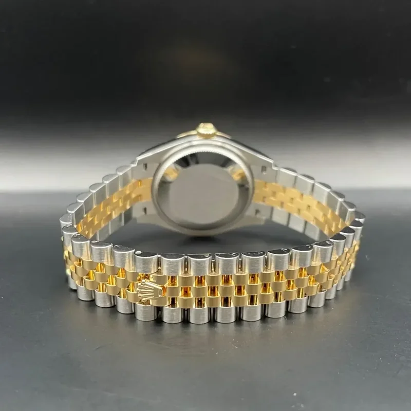 Thumb Datejust 31 Stainless Steel / Yellow Gold / Fluted / Olive - Diamond / Jubilee