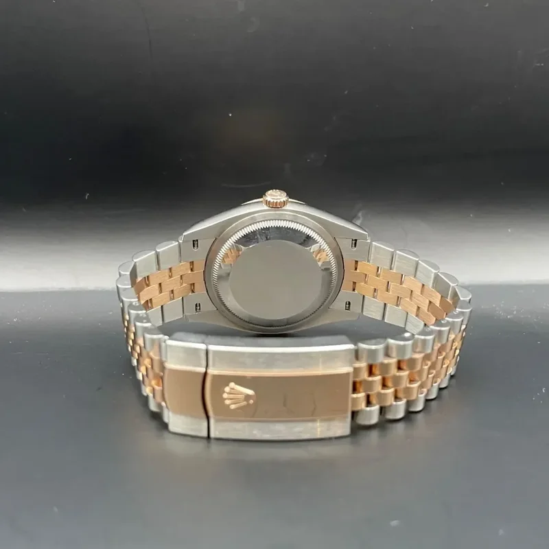 Thumb Datejust 36 Stainless Steel / Everose / Fluted / Black Diamond / Jubilee