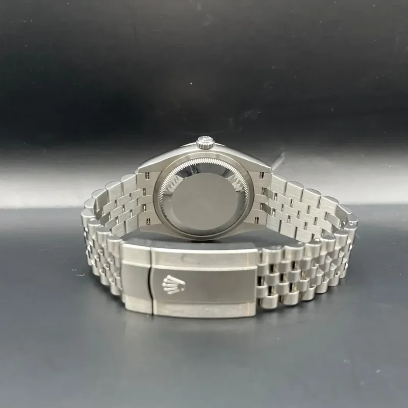 Thumb Datejust 36 Stainless Steel / Fluted / Blue / Jubilee