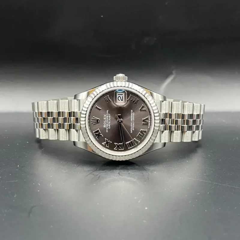 Datejust 31 Stainless Steel Fluted / Jubilee / Grey - Roman