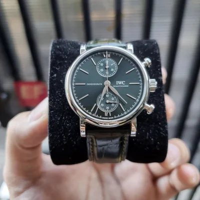 Portofino Chronograph 39 Stainless Steel / Green