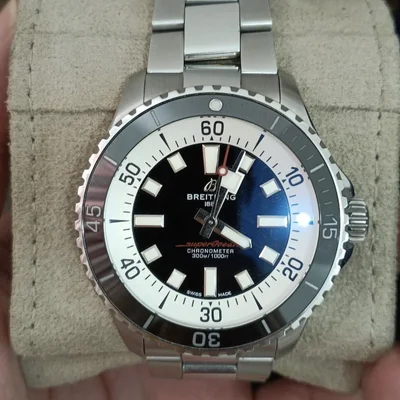 SuperOcean Automatic 44 Stainless Steel / Black / Bracelet