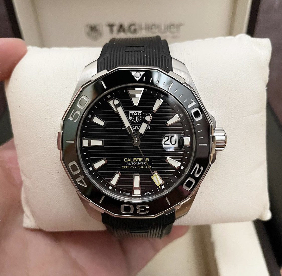 Jual TAG Heuer Aquaracer 300M Calibre 5 43 Stainless Steel Black