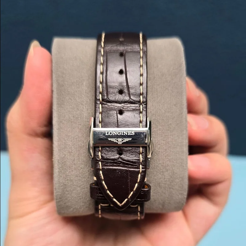 Thumb Master Collection 40 Chronograph Calendar Stainless Steel / Silver / Alligator