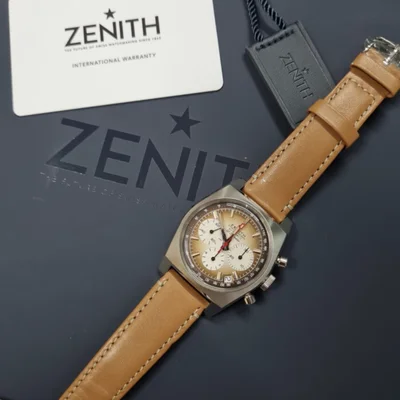 El Primero A385 Revival Stainless Steel / Brown