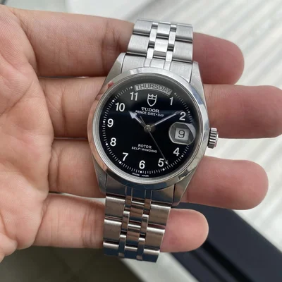 Prince Day-Date 36 Steel / Black - Arabic