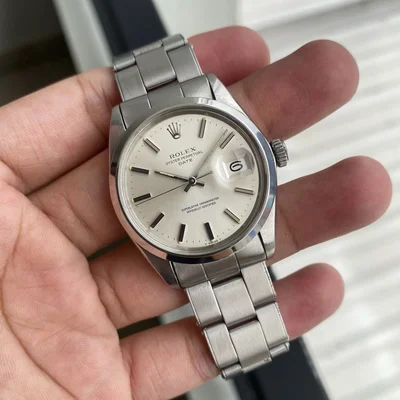 Oyster Perpetual Date 34 / 1500 / Silver / Stainless Steel