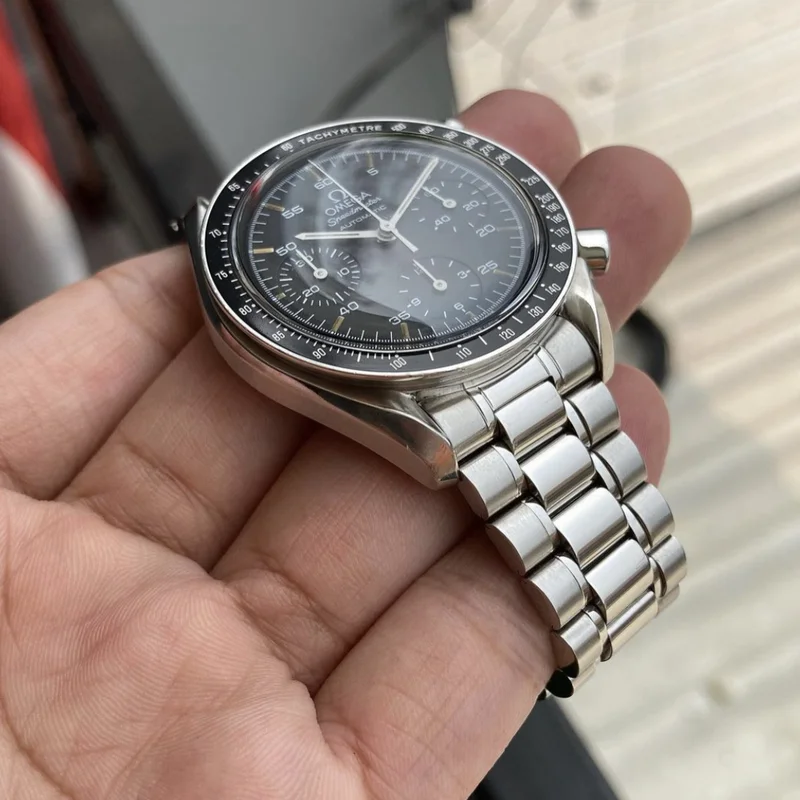 Thumb Speedmaster Reduced Stainless Steel / Black / Bracelet