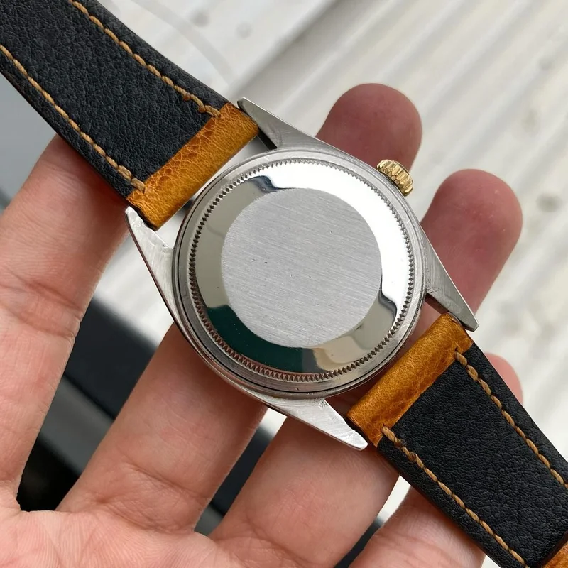 Thumb Datejust 36 16013 / Champagne Dial / Leather Strap