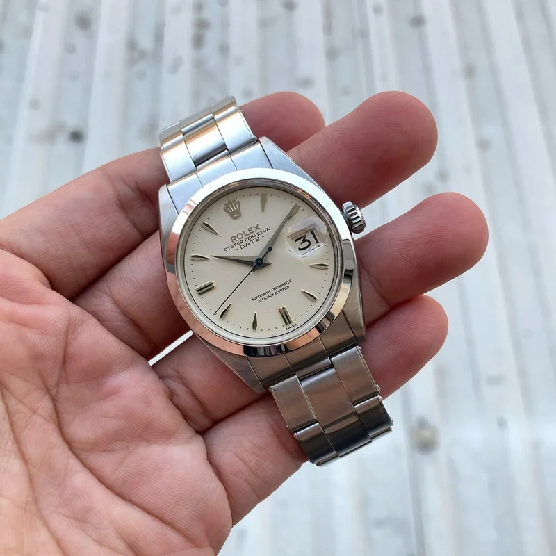Oyster Perpetual Date 34 / 1500 / Silver / Stainless Steel