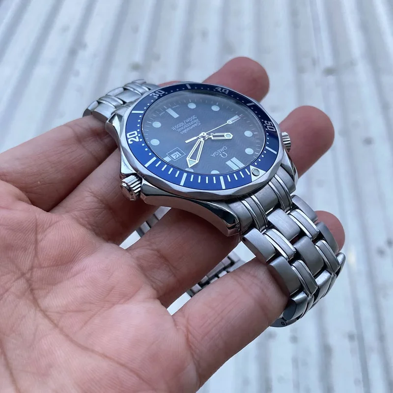 Thumb Seamaster Diver 300M Quartz 41 Stainless Steel / Blue / Bracelet / James Bond