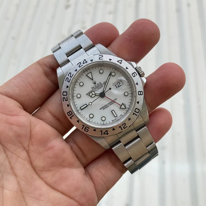 Explorer II White Tritium