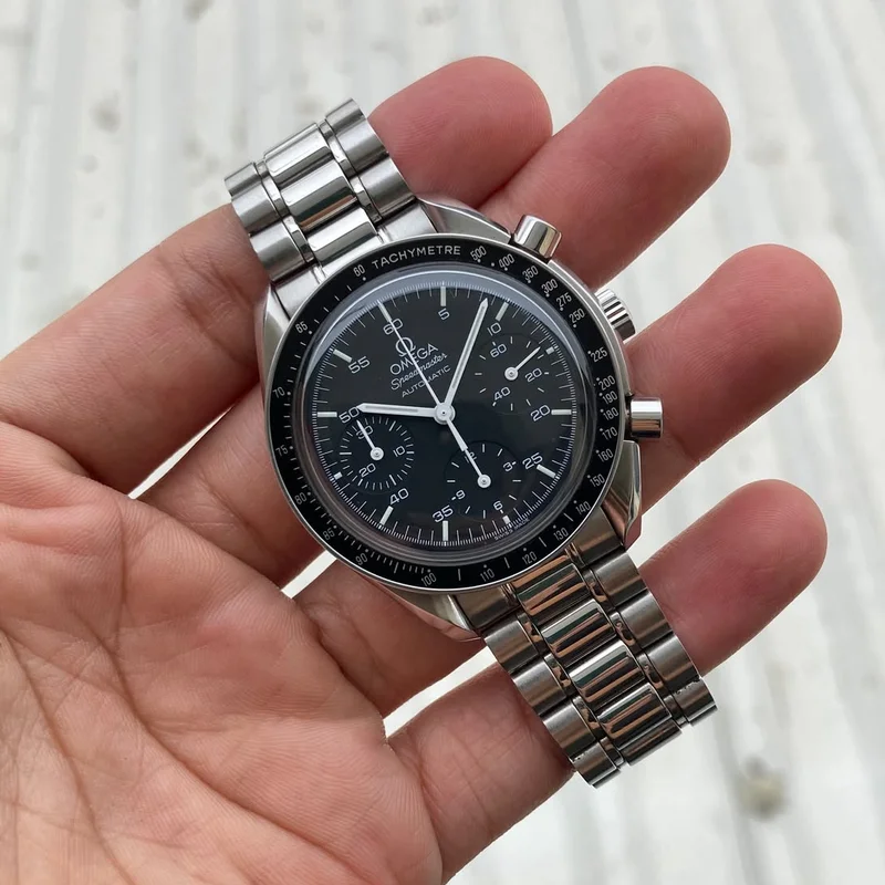 Thumb Speedmaster Reduced Stainless Steel / Black / Bracelet