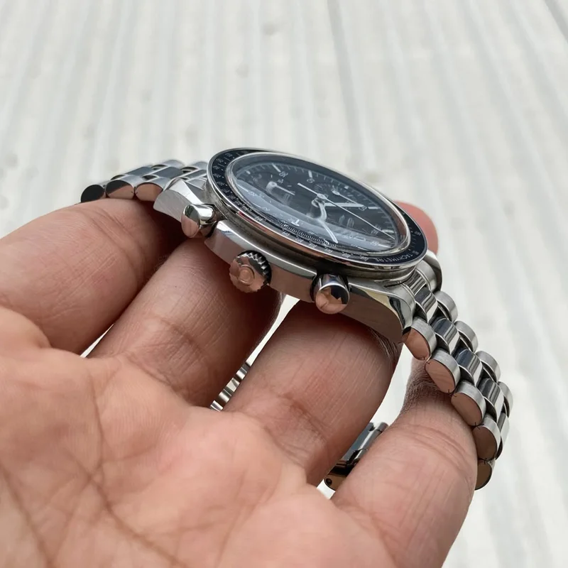 Thumb Speedmaster Reduced Stainless Steel / Black / Bracelet