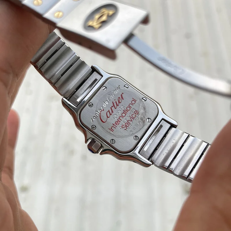 Thumb Santos Galbee Two Tone Yellow Gold White Dial