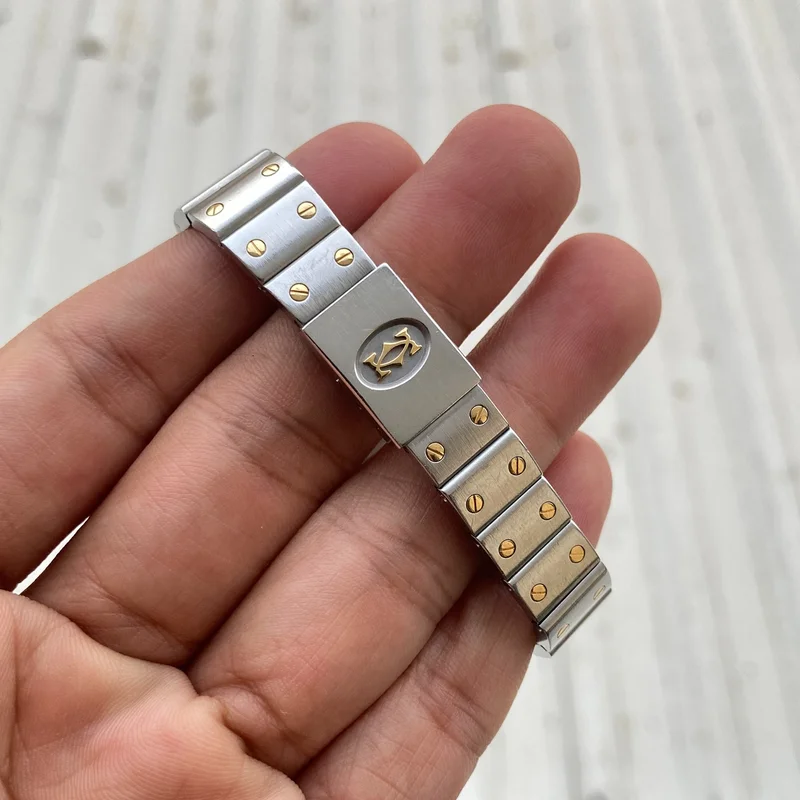 Thumb Santos Galbee Two Tone Yellow Gold White Dial