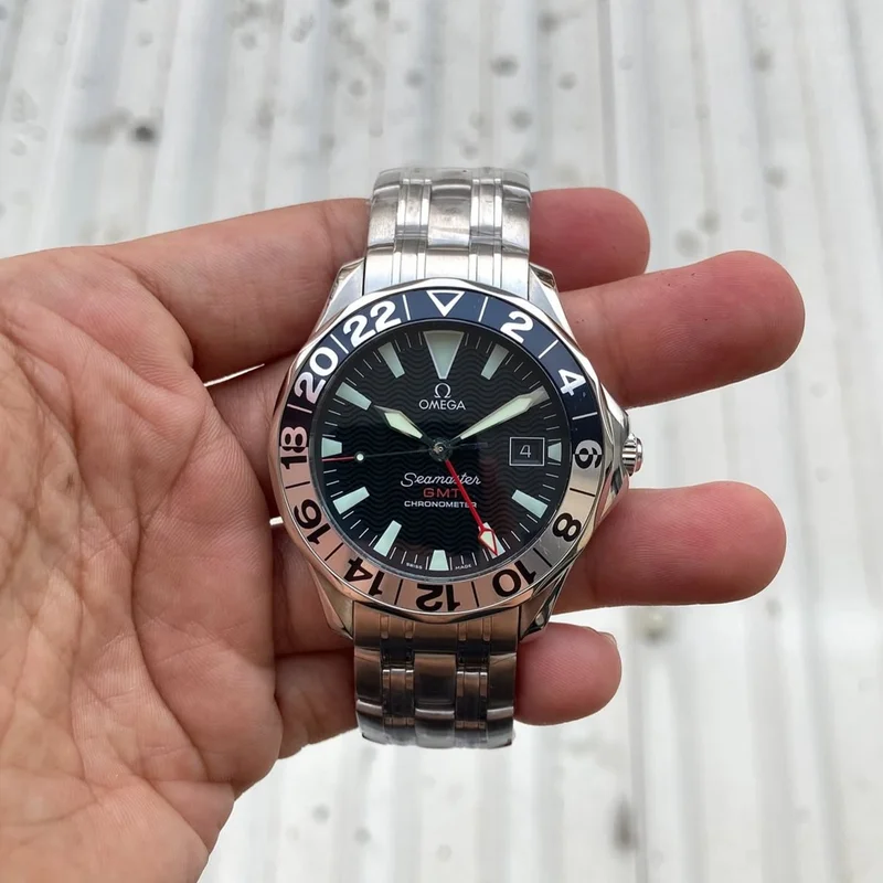 Seamaster Diver 300M Automatic 41 GMT Stainless Steel / Black / Bracelet / 50th Anniversary