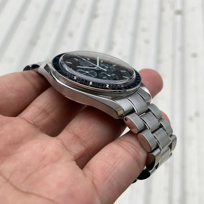 Thumb Speedmaster Racing Chronometer Stainless Steel / Carbon Black / Bracelet