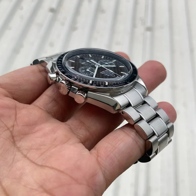 Thumb Speedmaster Racing Chronometer Stainless Steel / Carbon Black / Bracelet