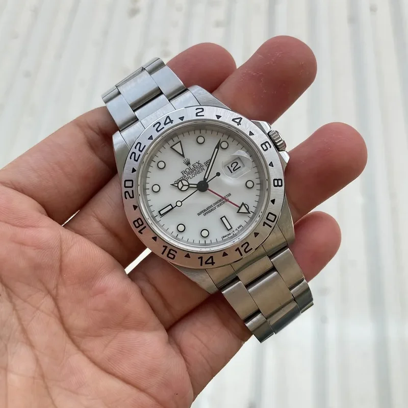 Explorer II White Tritium