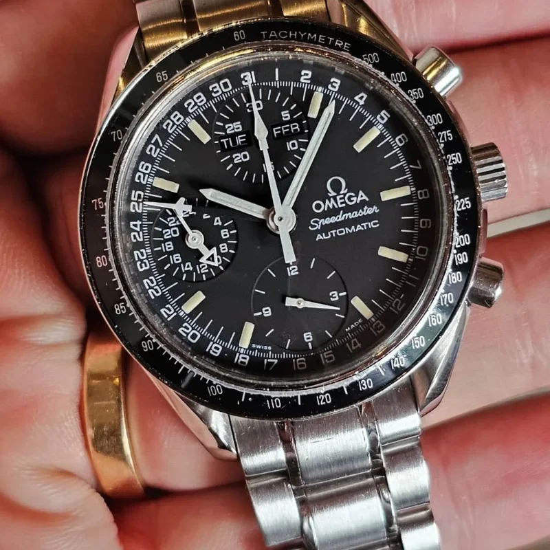 Speedmaster Day Date 40 Stainless Steel / Black / Bracelet