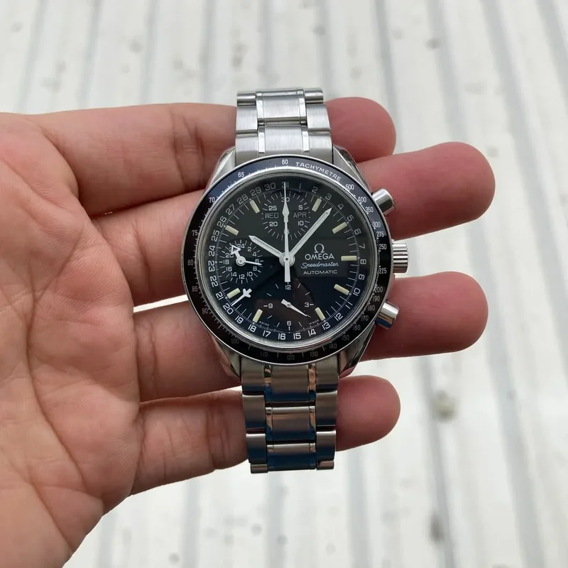 Speedmaster Day Date 40 Stainless Steel / Black / Bracelet