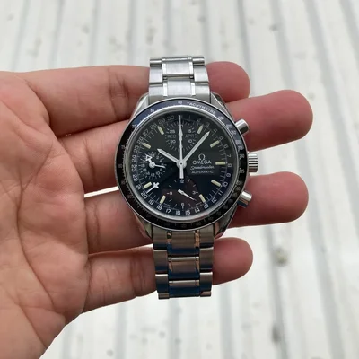 Speedmaster Day Date 40 Stainless Steel / Black / Bracelet