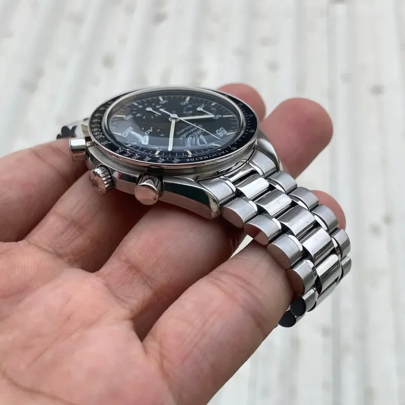 Thumb Speedmaster Reduced Stainless Steel / Black / Bracelet
