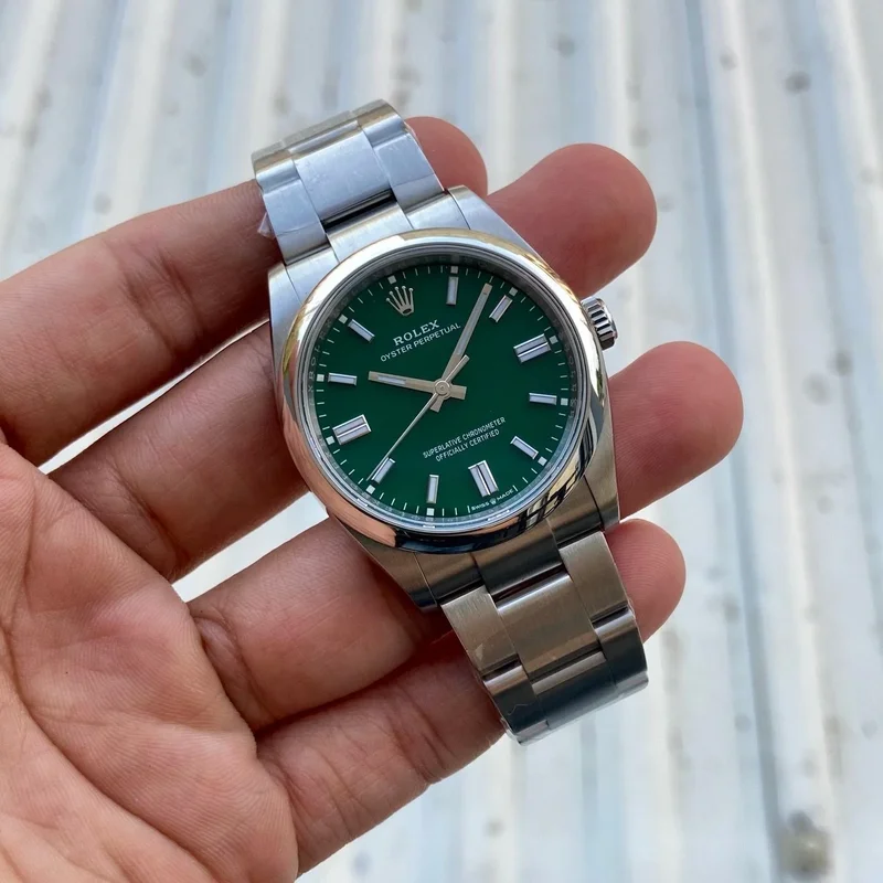 Oyster Perpetual 36 Stainless Steel / Green