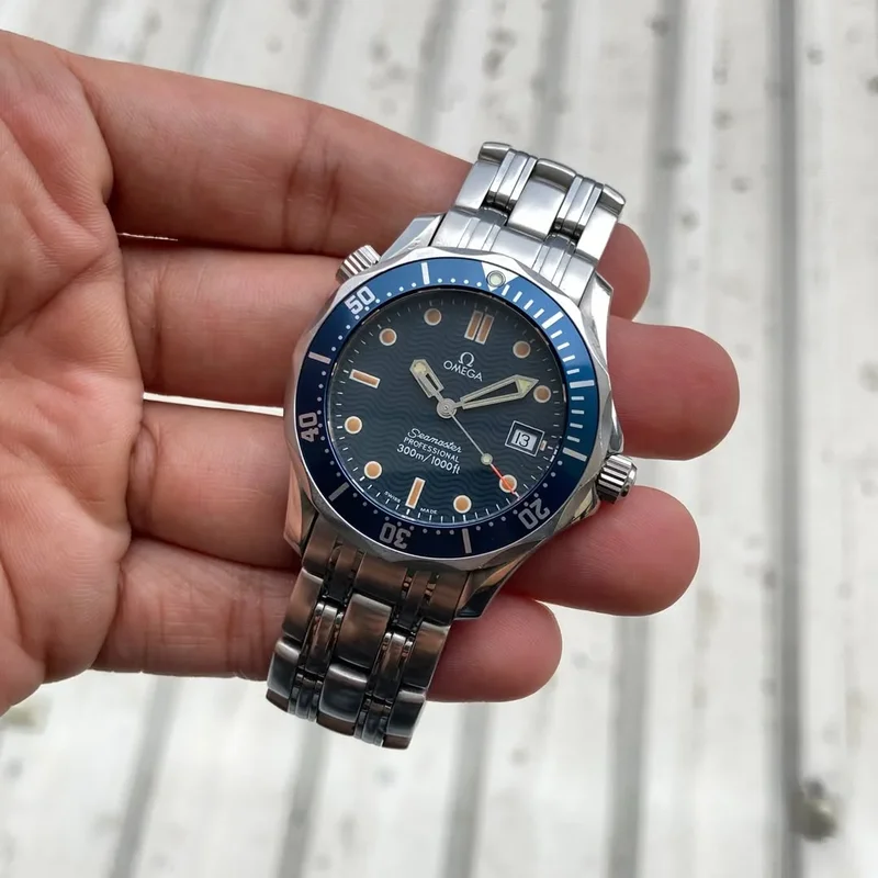 Seamaster Diver 300M Quartz 36.25 Stainless Steel / Blue / Bracelet