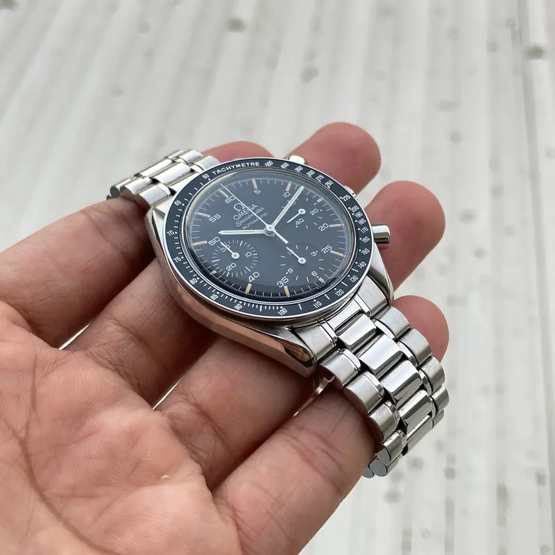Thumb Speedmaster Reduced Stainless Steel / Black / Bracelet