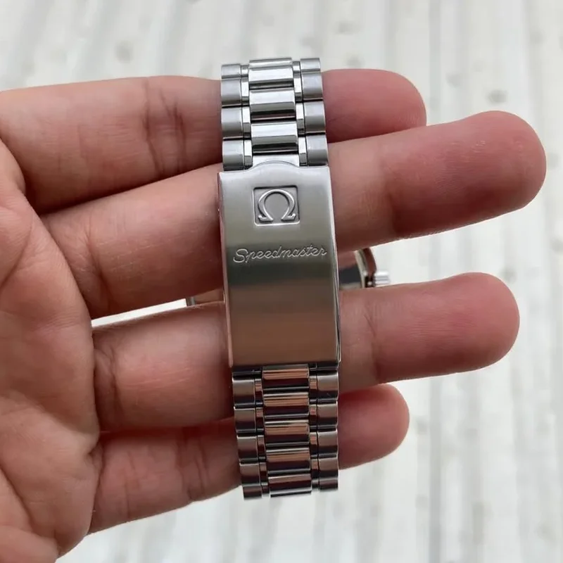 Thumb Speedmaster Reduced Stainless Steel Black Automatic