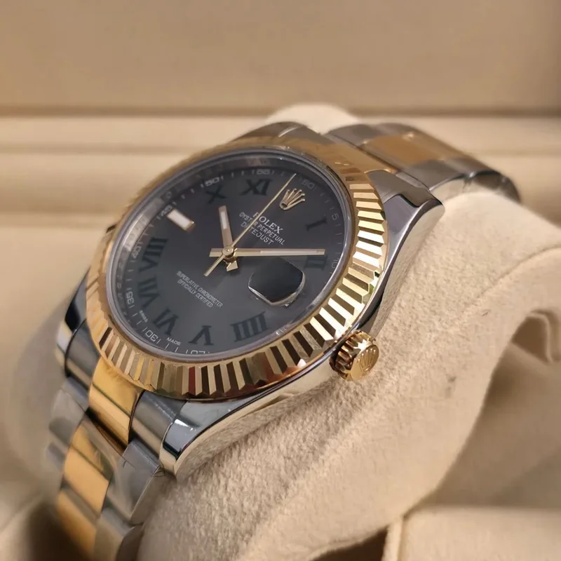 Thumb Datejust II Rolesor Slate Roman