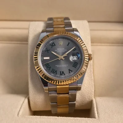 Datejust II Rolesor Slate Roman