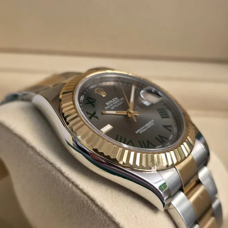 Thumb Datejust II Rolesor Slate Roman