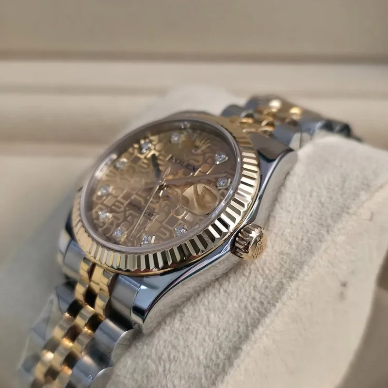 Thumb Datejust 31 Rolesor Yellow Fluted / Jubilee / Champagne Computer