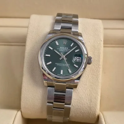 Datejust 31 Stainless Steel / Oyster / Green