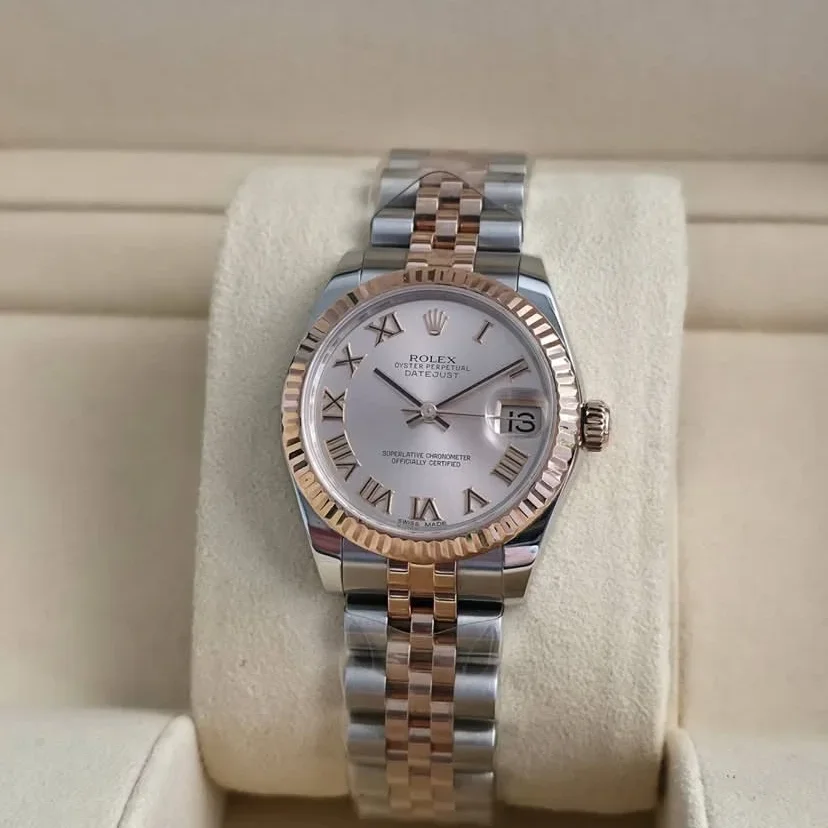 Datejust 31 Rolesor Everose Fluted / Jubilee / Pink Roman