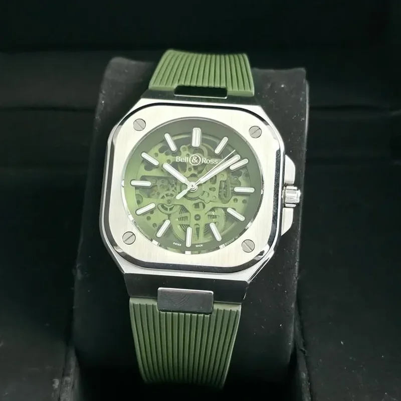BR05 Stainless Steel Green Skeleton / Limited Edition / Rubber