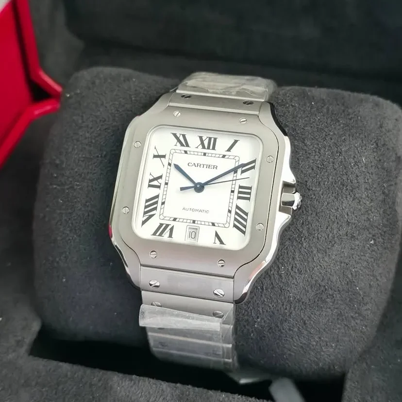 Santos Large Titanium / White