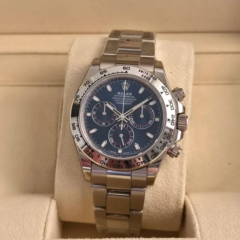 Cosmograph Daytona White Gold / Blue / Oyster